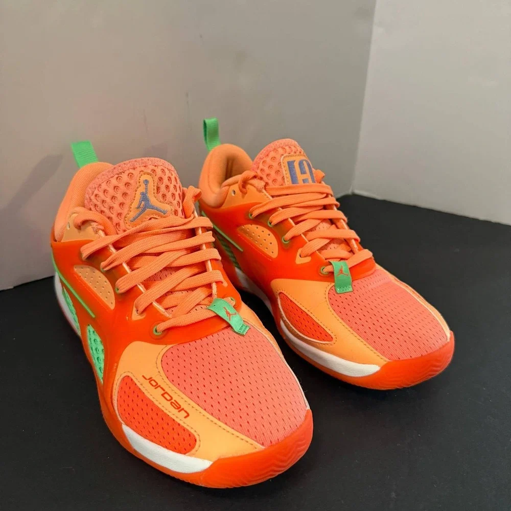Jordan Luka 3 Motorsport Safety Orange Green Mens Basketball Shoes Size 6
